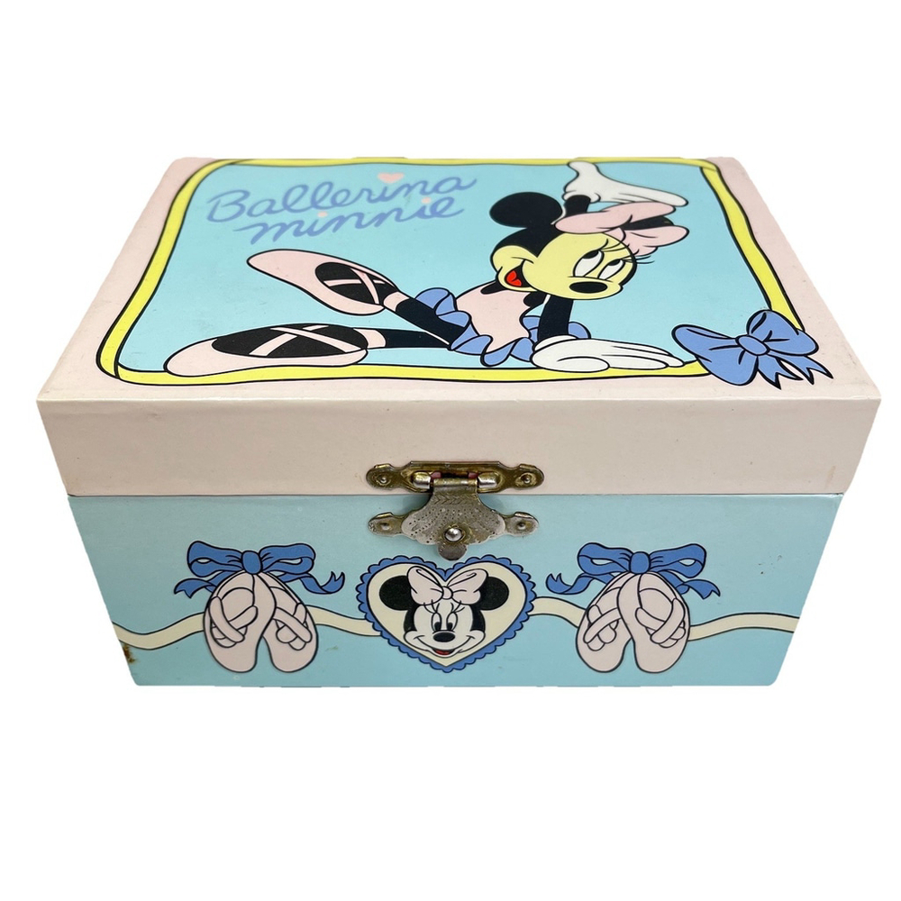 Disney Ballerina Minnie Musical Jewelry Box Wind Up Linden Mickey & Co. CN